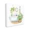 Stupell Industries Serene Bathroom Interior with Greenery Plants Painting Canvas Wall Art
